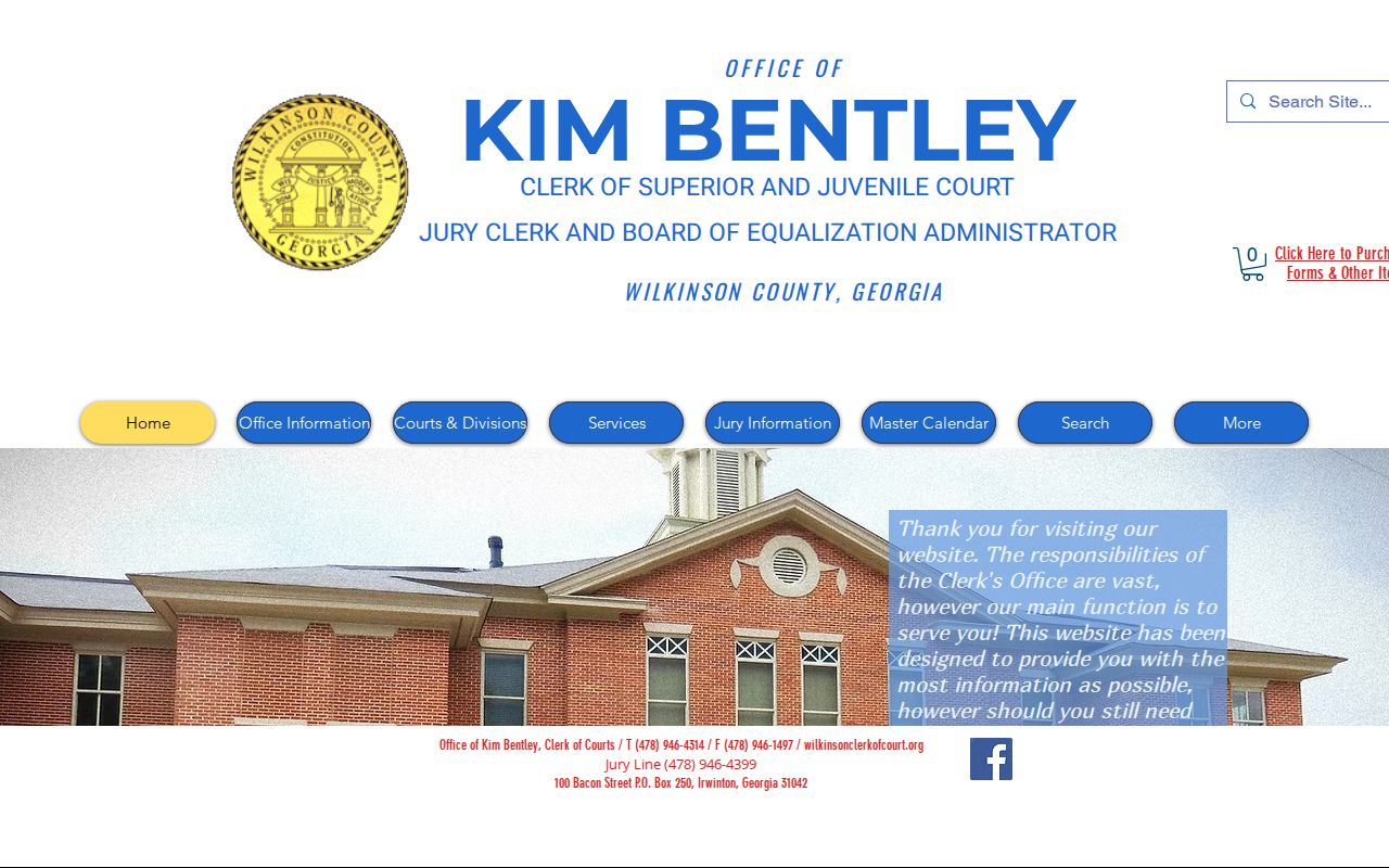 Wilkinson County Clerk of Superior and Juvenile Court website